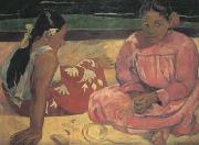 Paul Gauguin Tahitian Women on the beach (mk07) USA oil painting artist